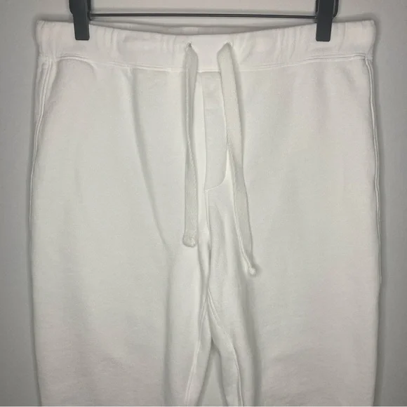 Frank & Eileen Christine Tulip Ankle Sweatpants White Sz M Medium EUC Cabincore - Picture 3 of 16
